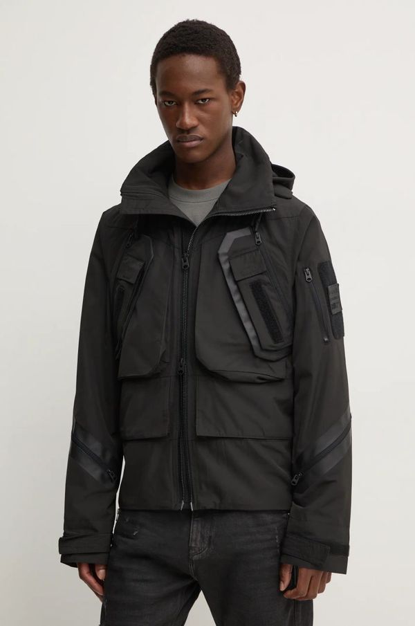 G-Star Raw Jakna G-Star Raw za muškarce, boja: crna, za prijelazno razdoblje, D25450-D737