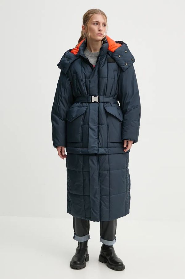 G-Star Raw Jakna G-Star Raw za žene, boja: tamno plava, za zimu, oversize, D25232-B958