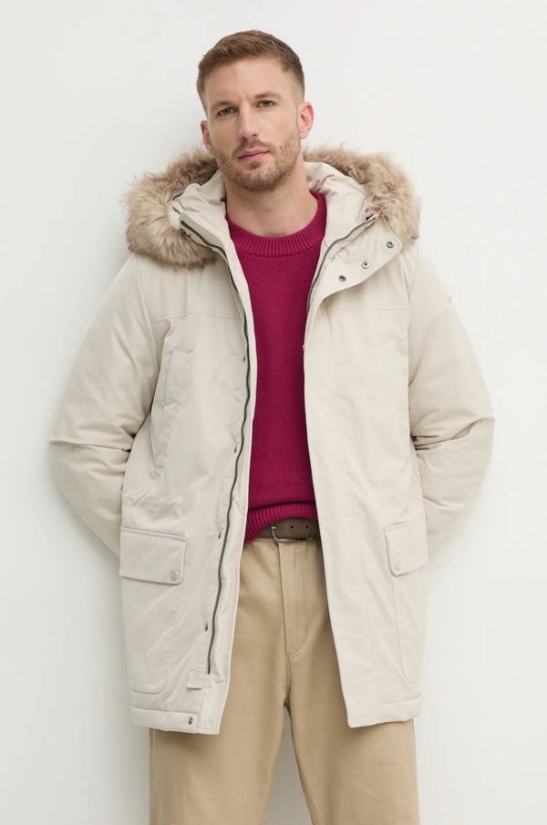 Geox Jakna Geox za muškarce, boja: bež, za zimu, M4628F-T3148-F1616