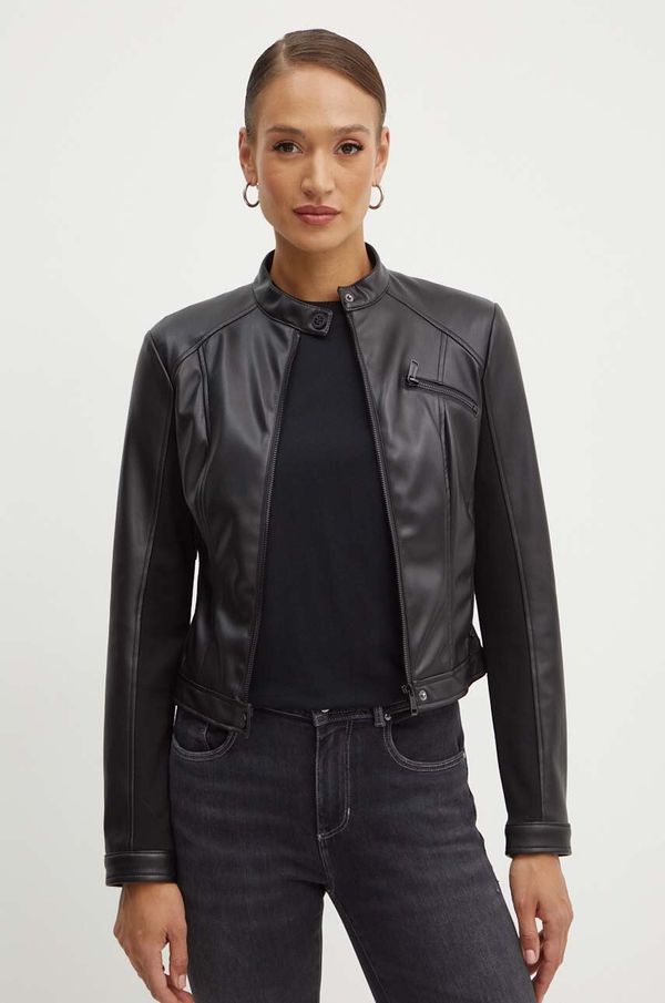 Guess Jakna Guess FIAMMETTA za žene, boja: crna, za prijelazno razdoblje, W4YL04 WE480