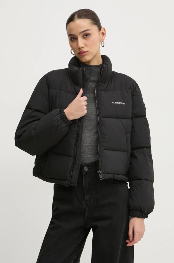 Guess Jeans Jakna Guess Jeans za žene, boja: crna, za zimu, W4BL20 WGII2