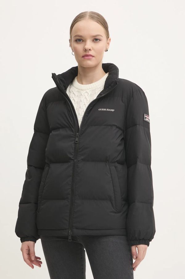 Guess Jeans Jakna Guess Jeans za žene, boja: crna, za zimu, W4BL21 WGII2