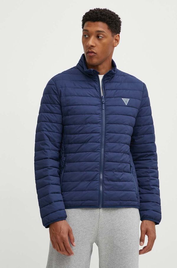 Guess Jakna Guess LAUPER za muškarce, boja: tamno plava, za prijelazno razdoblje, Z4YL00 WGAA0