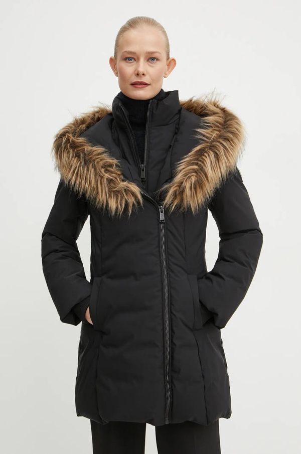 Guess Jakna Guess SYLVIE za žene, boja: crna, za zimu, W4BL59 WG7X2