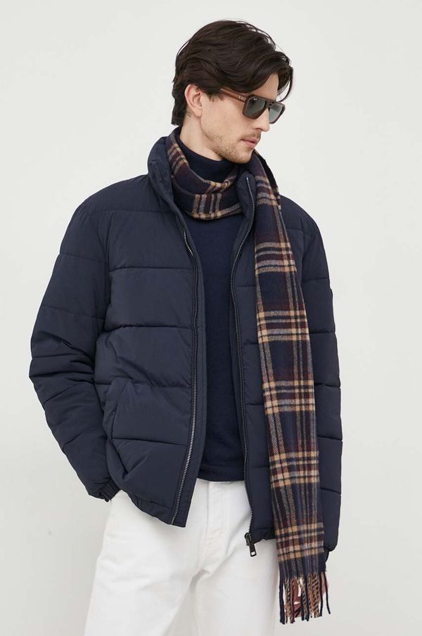 Guess Jakna Guess za muškarce, boja: tamno plava, za prijelazno razdoblje