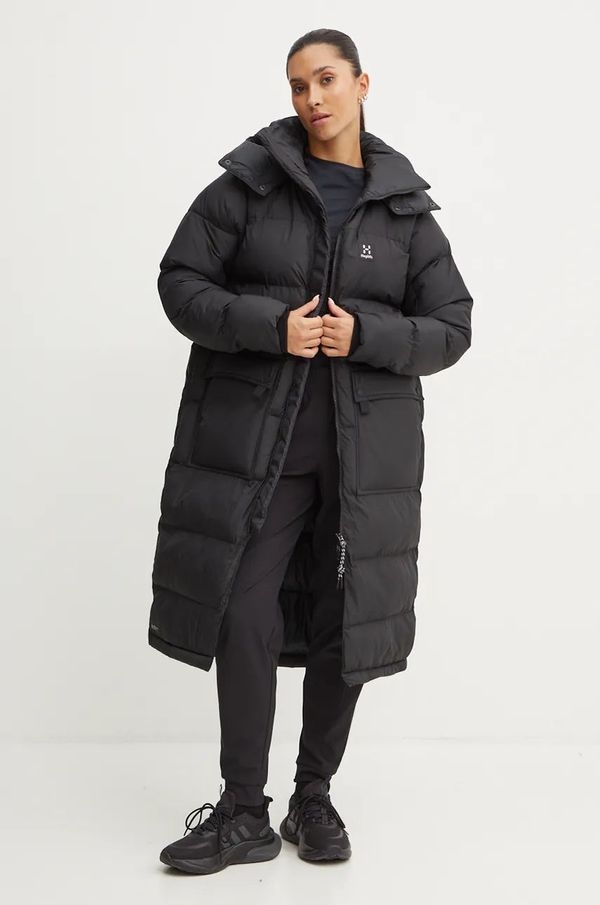 Haglöfs Jakna Haglöfs Furudal Mimic za žene, boja: crna, za zimu, 605100