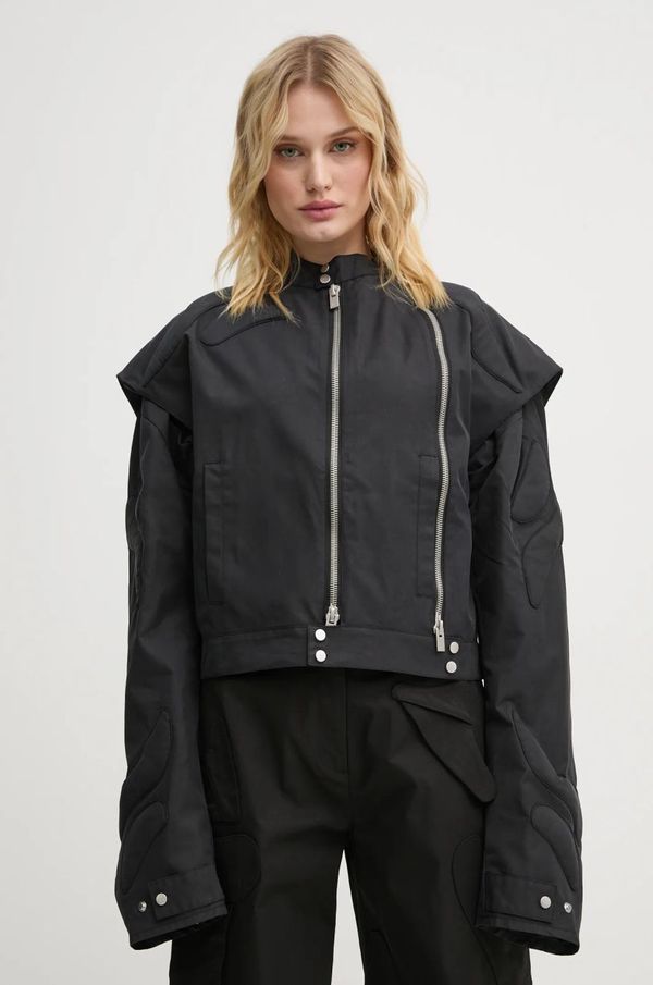 HELIOT EMIL Jakna Heliot Emil za žene, boja: crna, za prijelazno razdoblje, oversize, HE.W.02.105.BLK01