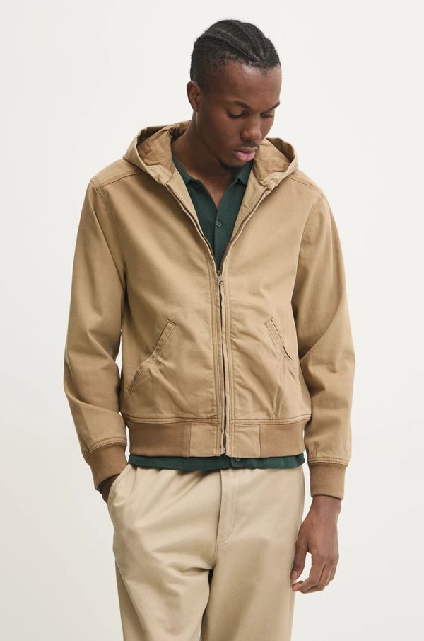 Hollister Co. Jakna Hollister Co. za muškarce, boja: bež, za prijelazno razdoblje, KI332-4145