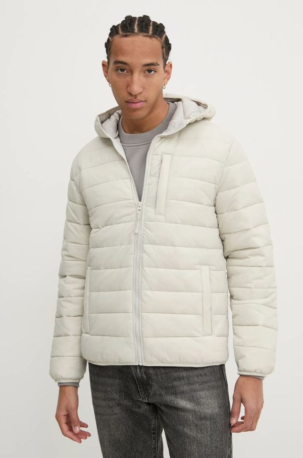 Hollister Co. Jakna Hollister Co. za muškarce, boja: bež, za zimu, KI332-4067