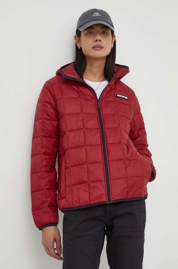 Hollister Co. Jakna Hollister Co. za muškarce, boja: bordo, za prijelazno razdoblje