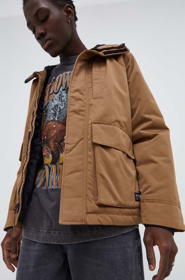 Hollister Co. Jakna Hollister Co. za muškarce, boja: smeđa, za prijelazno razdoblje