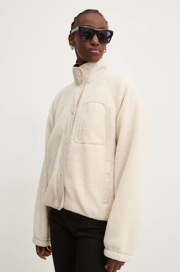 Hollister Co. Jakna Hollister Co. za žene, boja: bež, za prijelazno razdoblje, KI344-4050