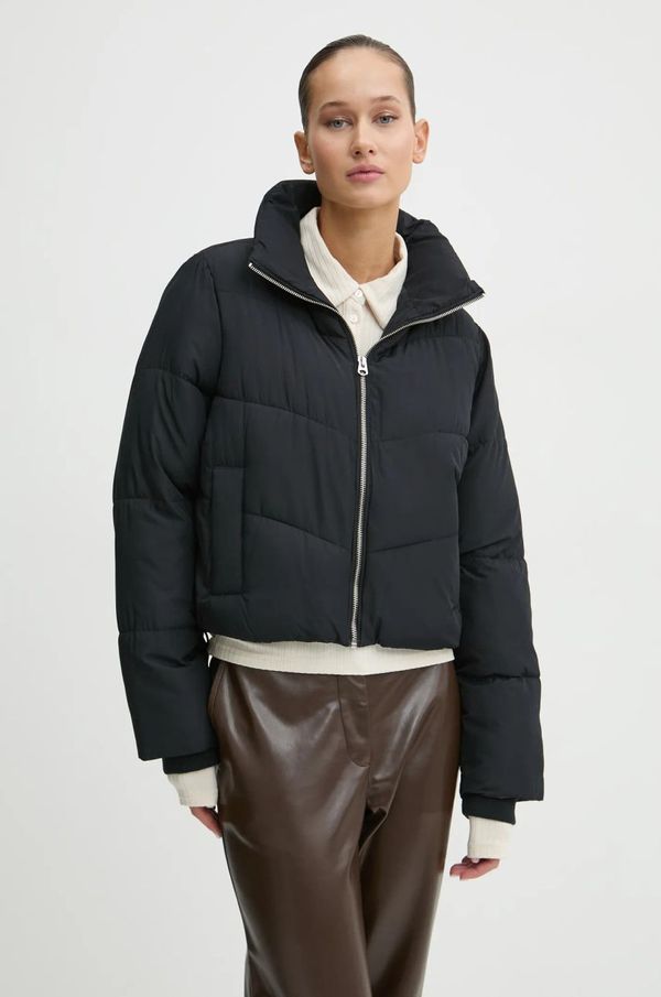 Hollister Co. Jakna Hollister Co. za žene, boja: crna, za zimu, KI344-4621