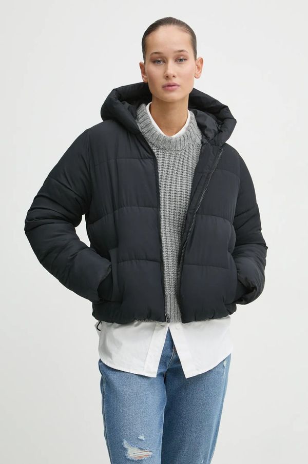 Hollister Co. Jakna Hollister Co. za žene, boja: crna, za zimu, KI344-4634