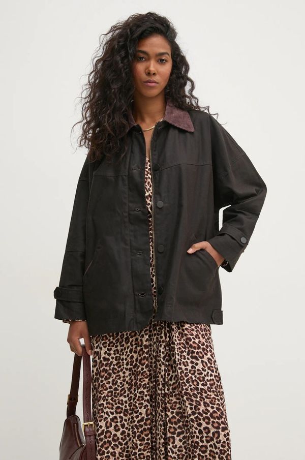 Hoss Intropia Jakna Hoss Intropia za žene, boja: smeđa, za prijelazno razdoblje, oversize, 5458301