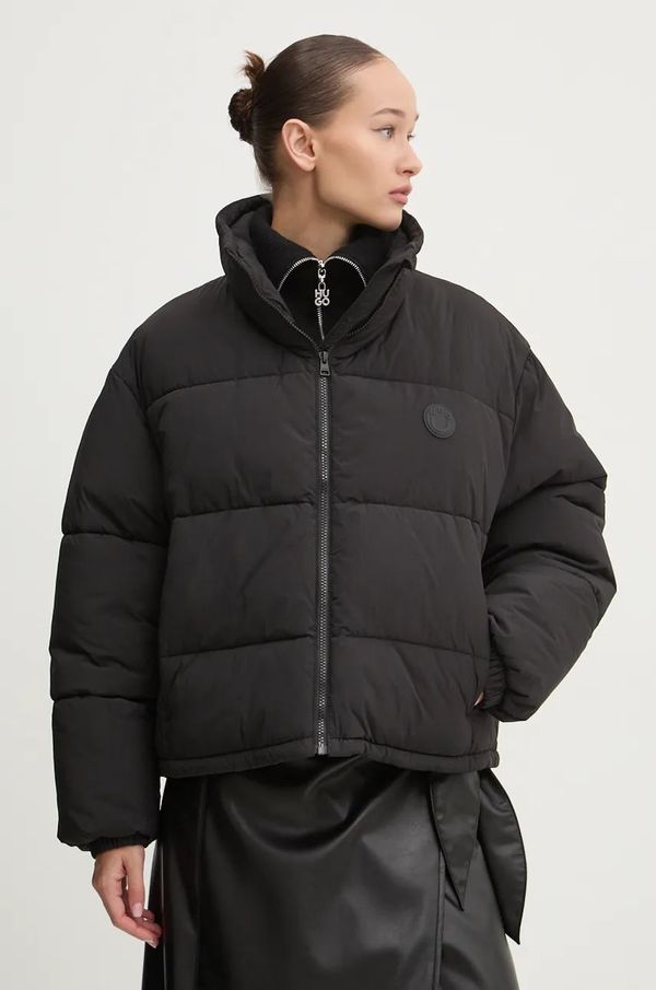 Hugo Blue Jakna Hugo Blue za žene, boja: crna, za zimu, oversize, 50522262