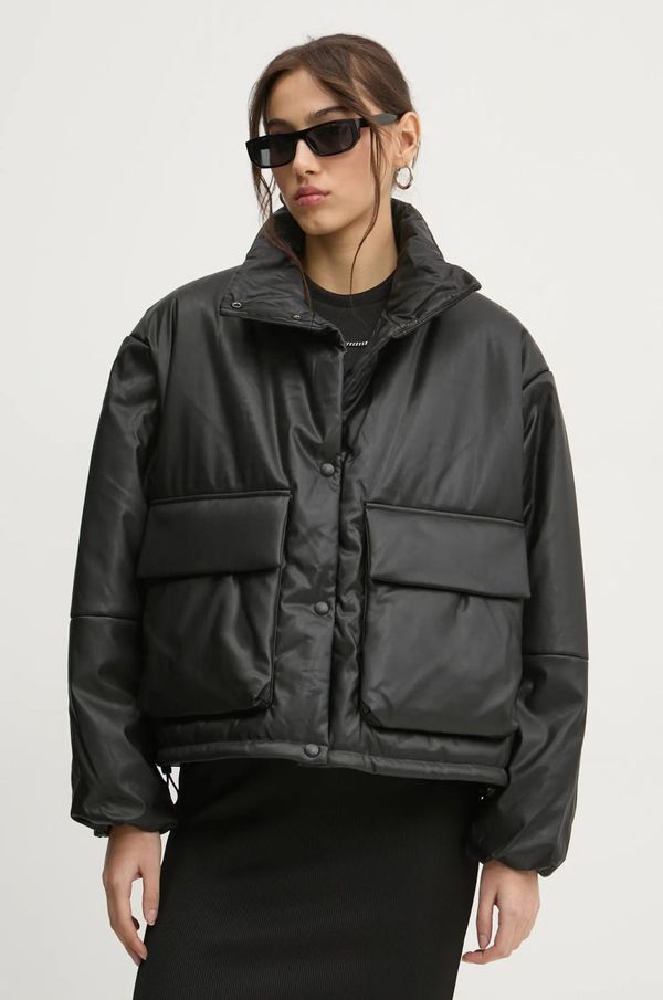 Hugo Blue Jakna Hugo Blue za žene, boja: crna, za zimu, oversize, 50530505