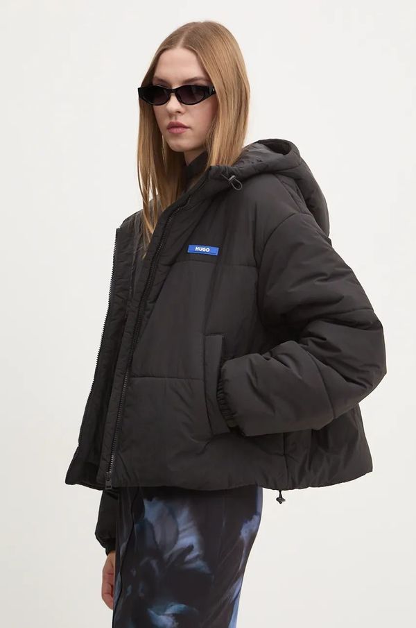 Hugo Blue Jakna Hugo Blue za žene, boja: crna, za zimu, oversize, 50531870