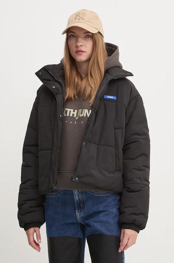 Hugo Blue Jakna Hugo Blue za žene, boja: crna, za zimu, oversize, 50531891