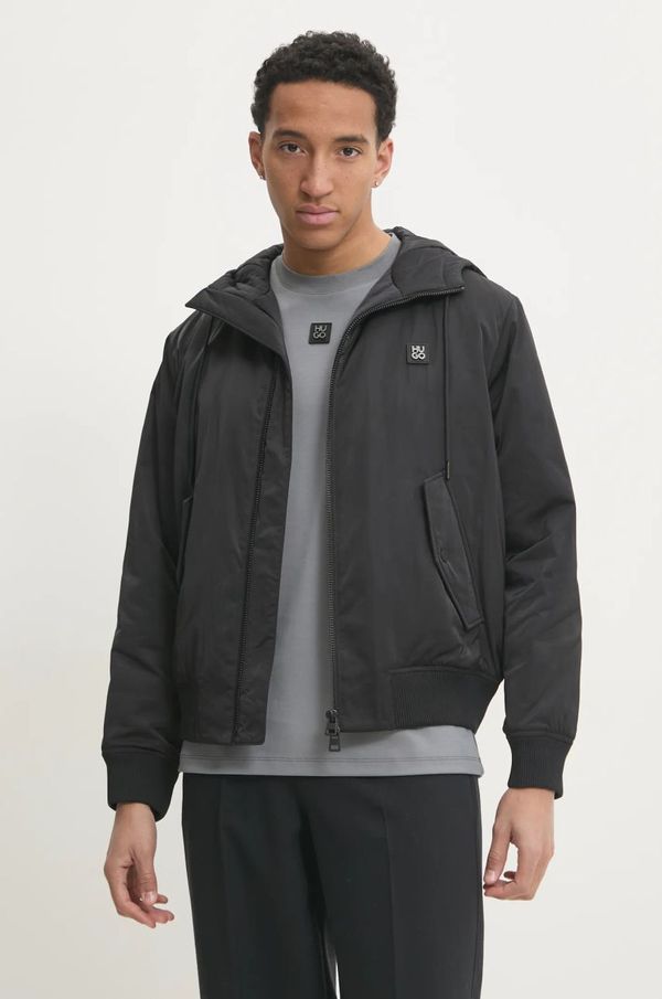 Hugo Jakna HUGO za muškarce, boja: crna, za prijelazno razdoblje, 50524093