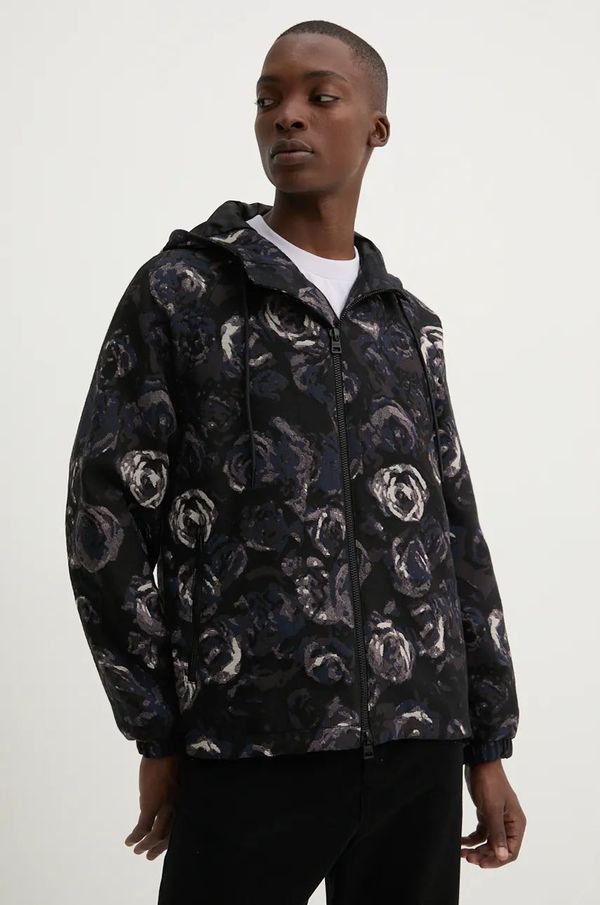 Hugo Jakna HUGO za muškarce, boja: crna, za prijelazno razdoblje, oversize, 50521475