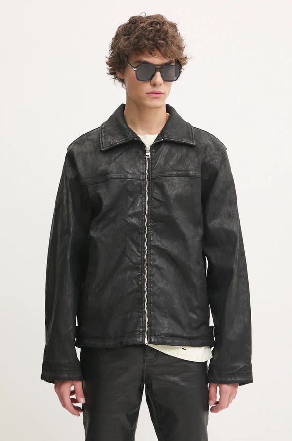 HUGO Jakna HUGO za muškarce, boja: crna, za prijelazno razdoblje, oversize, 50530629