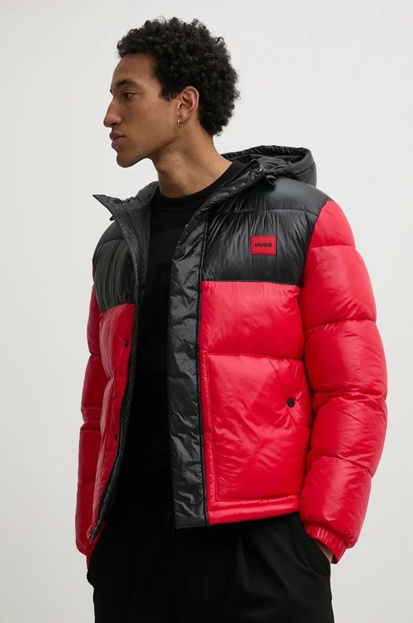 Hugo Jakna HUGO za muškarce, boja: crvena, za zimu, 50525210