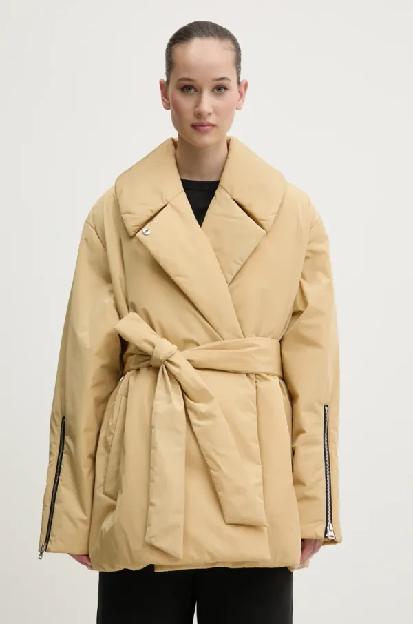 HUGO Jakna HUGO za žene, boja: bež, za zimu, 50541393