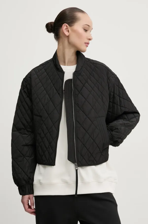 HUGO Jakna HUGO za žene, boja: crna, za prijelazno razdoblje, 50541441