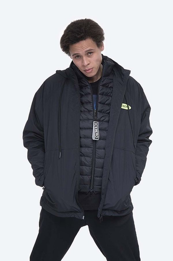 Iceberg Jakna Iceberg za muškarce, boja: crna, za zimu
