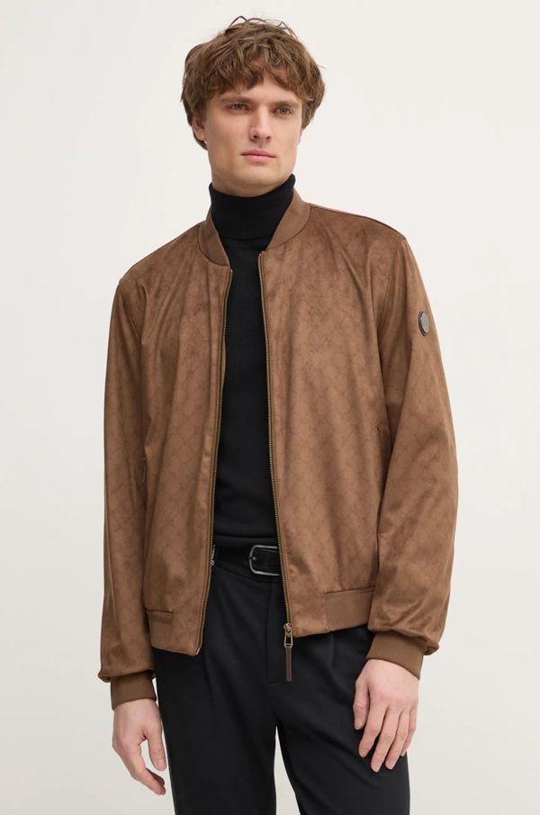 Joop! Jakna Joop! za muškarce, boja: smeđa, za prijelazno razdoblje, 30044880