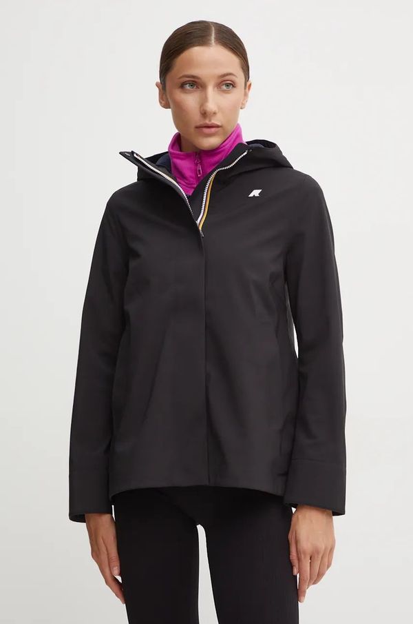 K-way Jakna K-Way za žene, boja: crna, za prijelazno razdoblje, K21488W