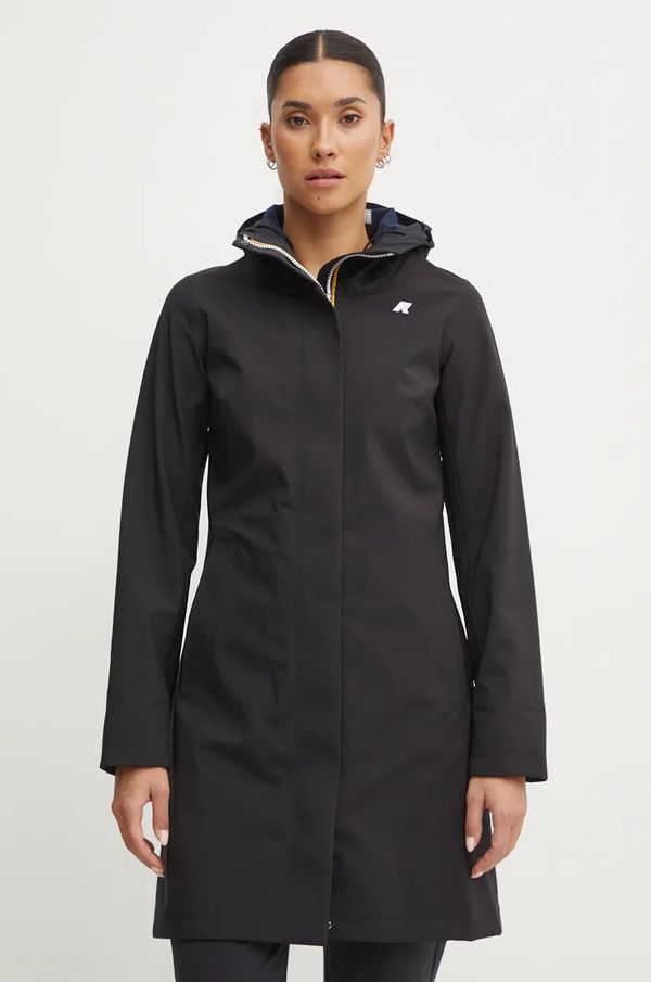 K-way Jakna K-Way za žene, boja: crna, za prijelazno razdoblje, K21489W