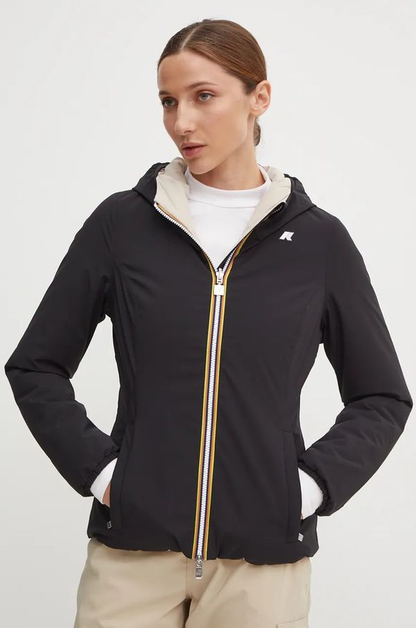 K-way Jakna K-Way za žene, boja: crna, za prijelazno razdoblje, K6128TW