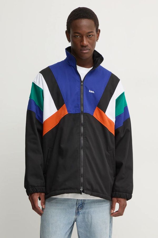 Kaotiko Jakna Kaotiko za muškarce, boja: crna, za prijelazno razdoblje, oversize, AN094-01-G002