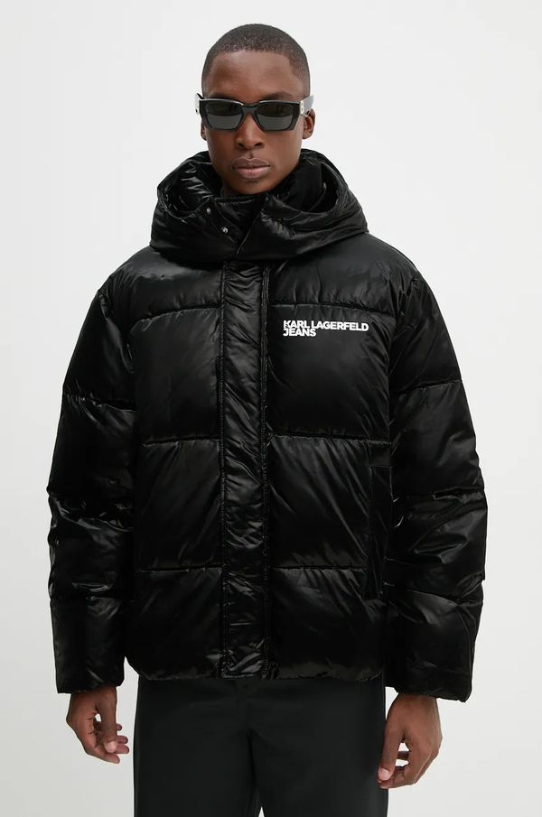 Karl Lagerfeld Jeans Jakna Karl Lagerfeld Jeans za muškarce, boja: crna, za zimu, 246D1505