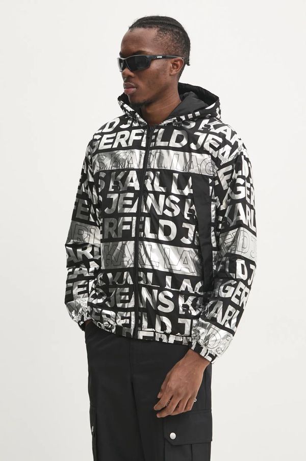 Karl Lagerfeld Jeans Jakna Karl Lagerfeld Jeans za muškarce, boja: crna, za zimu, A1M15007