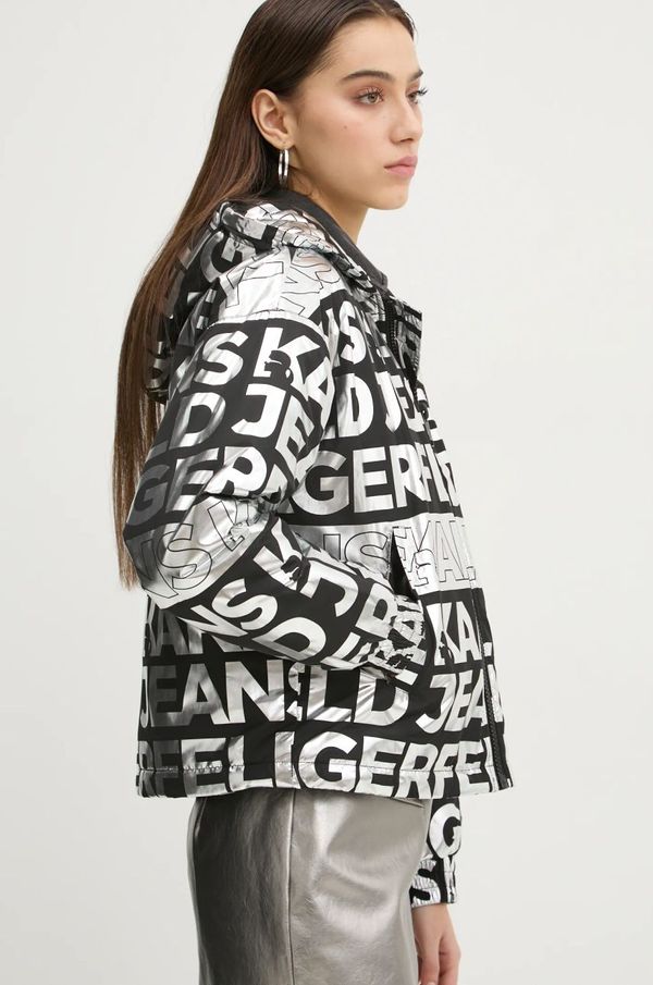 Karl Lagerfeld Jeans Jakna Karl Lagerfeld Jeans za žene, boja: srebrna, za zimu, A1W15016