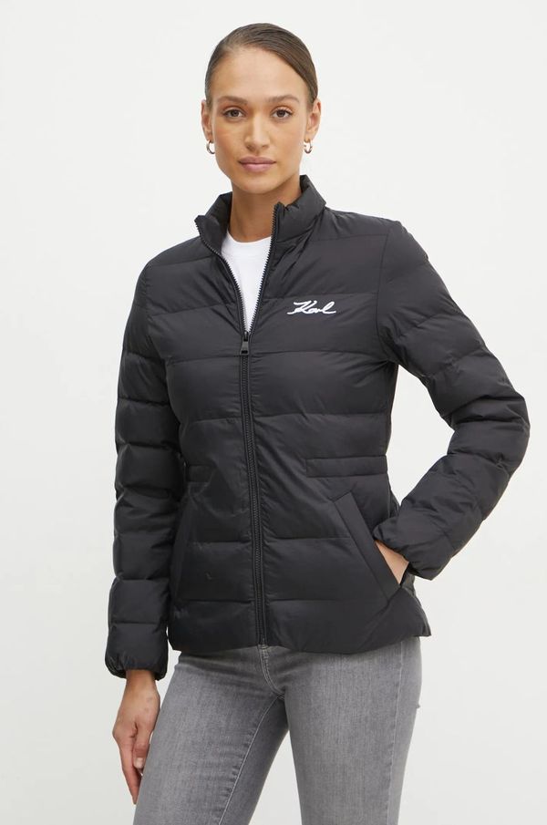 Karl Lagerfeld Jakna Karl Lagerfeld za žene, boja: crna, za prijelazno razdoblje, 246W1513