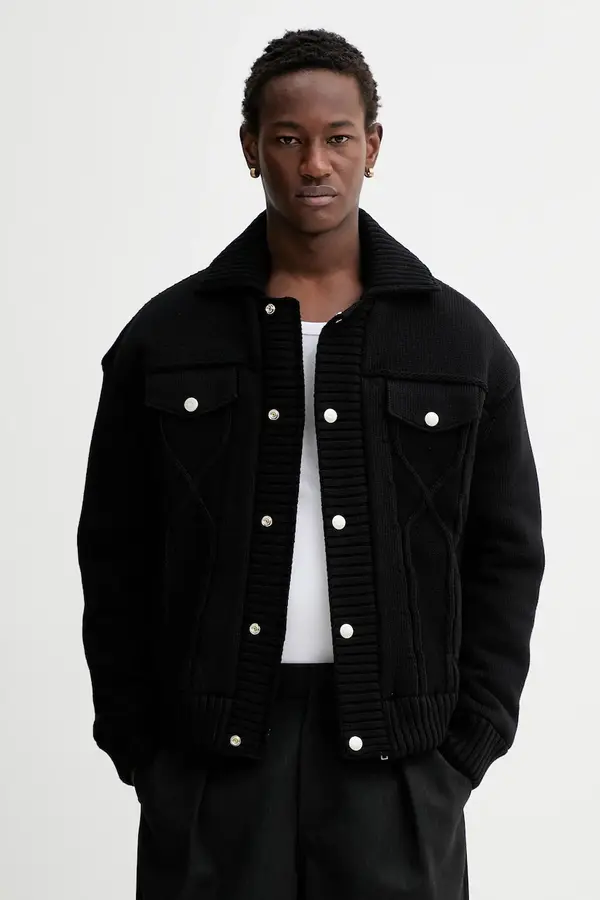 Kenzo Jakna Kenzo Knitted Down Jacket