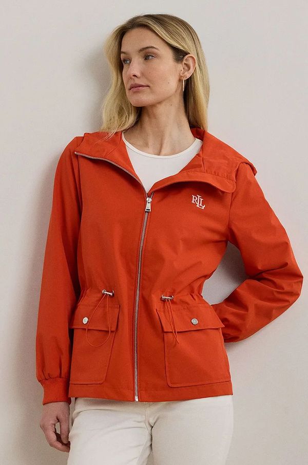 Lauren Ralph Lauren Jakna Lauren Ralph Lauren za žene, boja: narančasta, za prijelazno razdoblje, 297967133