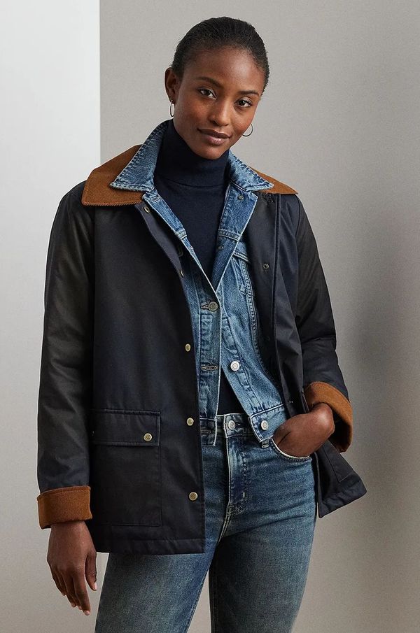 Lauren Ralph Lauren Jakna Lauren Ralph Lauren za žene, boja: tamno plava, za prijelazno razdoblje, 297967114