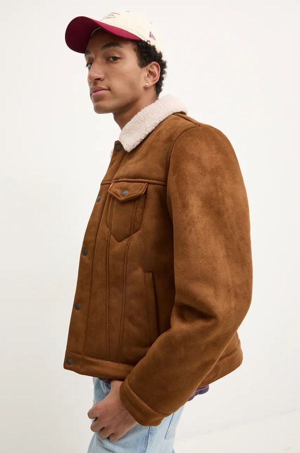 Levi's Jakna Levi's za muškarce, boja: smeđa, za prijelazno razdoblje, 001YT