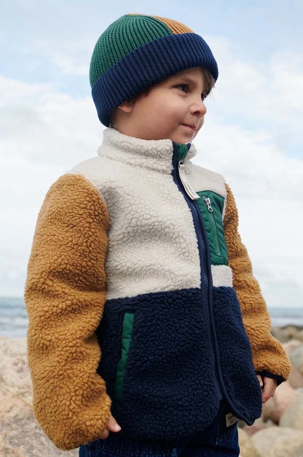 Liewood Jakna Liewood Nolan Pile Jacket boja: tamno plava, s uzorkom, LW19877