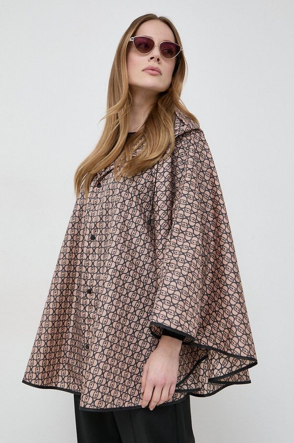 Liu Jo Jakna Liu Jo za žene, boja: bež, za prijelazno razdoblje, oversize