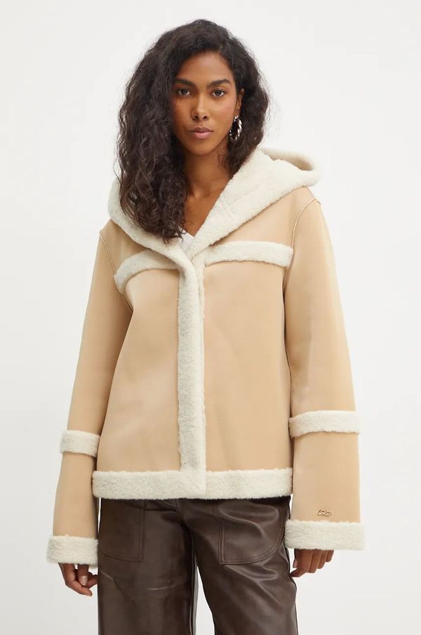 Liu Jo Jakna Liu Jo za žene, boja: bež, za prijelazno razdoblje, TF4140 E0903