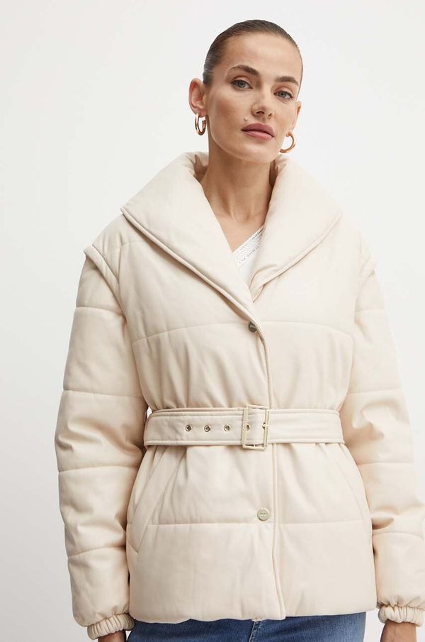 Liu Jo Jakna Liu Jo za žene, boja: bež, za zimu, WF4301 E0624