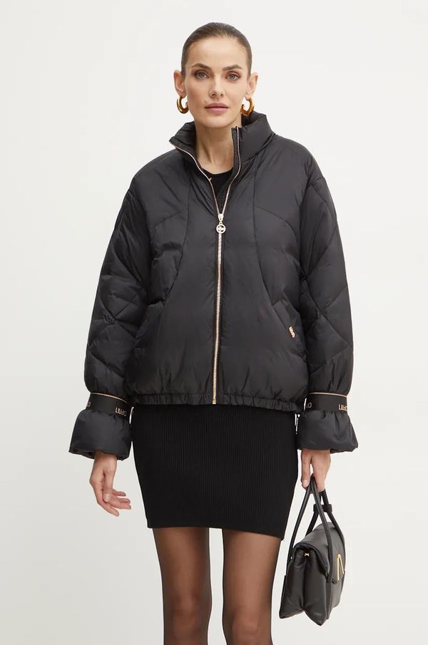 Liu Jo Jakna Liu Jo za žene, boja: crna, za zimu, oversize, TF4154 TS072