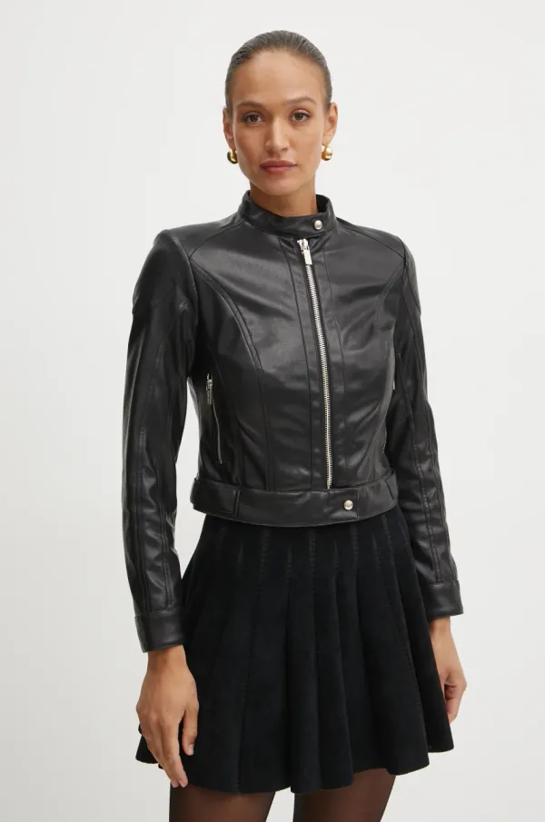 Marciano Guess Jakna Marciano Guess SASHA za žene, boja: crna, za prijelazno razdoblje, 5RGL12 7255A