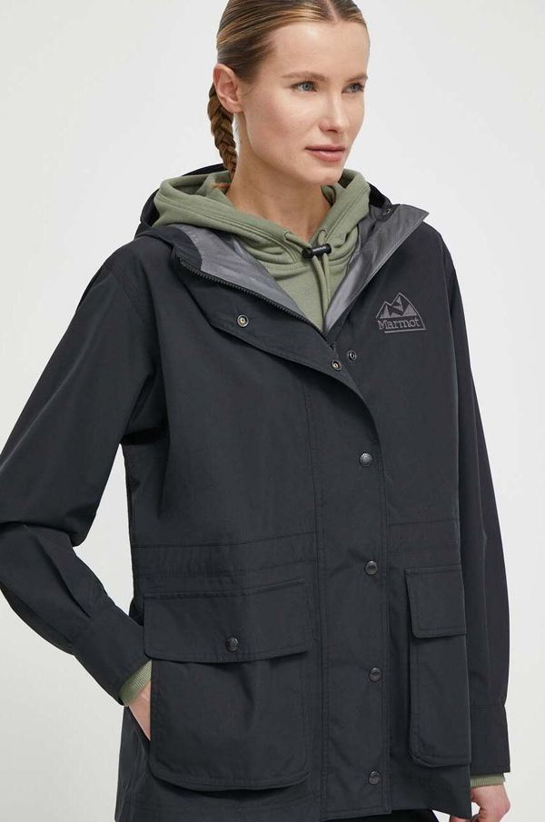 Marmot Jakna Marmot za žene, boja: crna, za prijelazno razdoblje